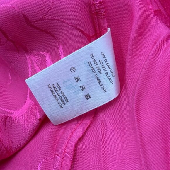 🆕 RAT & BOA 🧿 NWOT Paloma Pink Floral Satin Long Sleeve Mini Dress, Sz XS - Picture 15 of 15